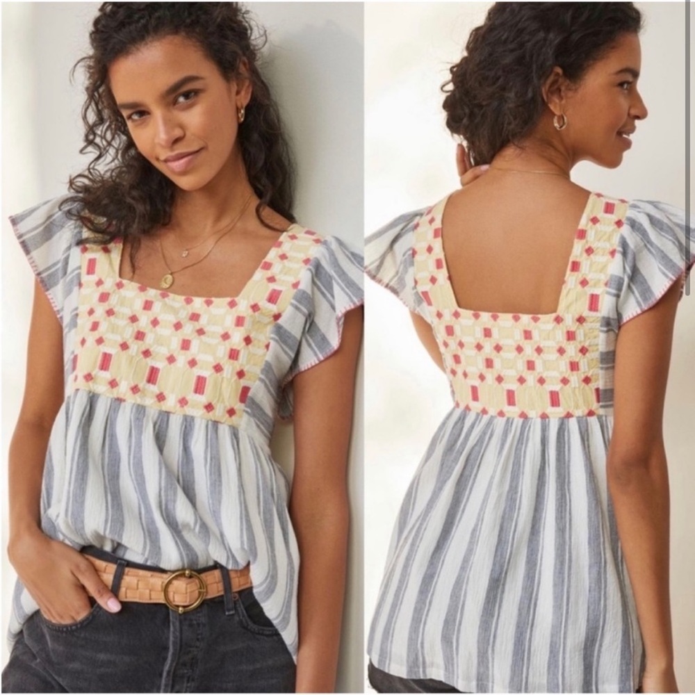 Anthro “forever that girl” Top size 10
